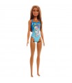 Barbie Beach Costume Arancione e Capelli Neri