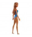 Barbie Beach Costume Arancione e Capelli Neri