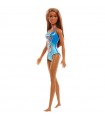 Barbie Beach Costume Arancione e Capelli Neri