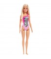 Barbie Beach Costume Fucsia e Capelli Biondi