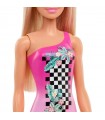 Barbie Beach Costume Fucsia e Capelli Biondi