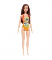 Barbie Beach Costume Azzurro e Capelli Castani