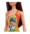 Barbie Beach Costume Azzurro e Capelli Castani