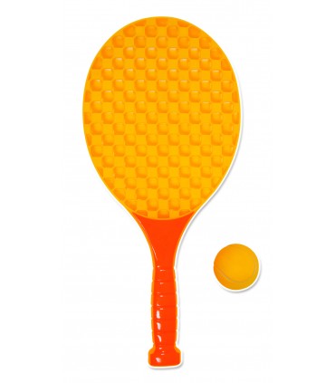  Racchettoni Plastica con 2 Palle Spugna