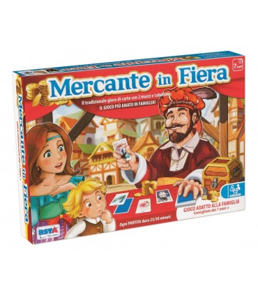Mercante in Fiera - Gioco di Carte Divertente e Strategico per Famiglie, 2 Mazzi da 40 Carte, Età 7+ - RSToys