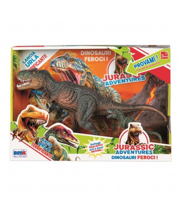 Jurassic Adventures - Dinosauro Grande+Baby con Voce