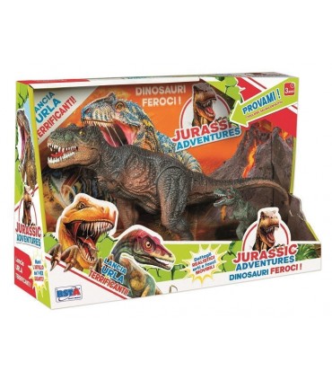Jurassic Adventures - Dinosauro Grande+Baby con Voce