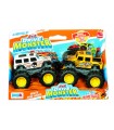 Set 2 pezzi die cast 4x4 drive monster die cast