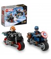 Super Heroes Motociclette di Black Widow e Captain America