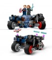 Super Heroes Motociclette di Black Widow e Captain America
