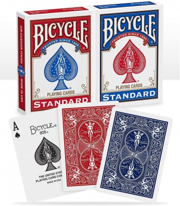 Bicycle - Pack 2 Mazzi Standard Rosso e Blu