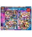 4 Puzzle da 42 Pezzi - Paw Patrol: The Mighty Movie
