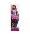 Barbie Fashionistas Bambola Alta Vestito Lilla
