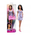 Barbie Fashionistas Bambola Alta Vestito Lilla