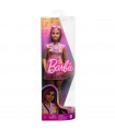 Barbie Fashionistas Vestito a Cuori e Meches Fucsia