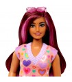 Barbie Fashionistas Vestito a Cuori e Meches Fucsia