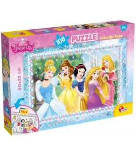 Puzzle da 108 Pezzi - Double Face: Disney Princess