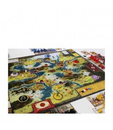 Tappetino da gioco Scythe - Playmat Ghenos Games, 927x724mm, in poliestere con gomma antiscivolo, ideale per strategia e avventu