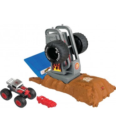 Hot Wheels Monster Trucks Tire Press Challenge