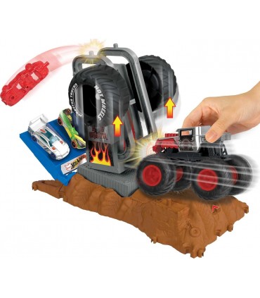 Hot Wheels Monster Trucks Tire Press Challenge