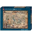 Puzzle da 2000 Pezzi - Pirate World, Map Art
