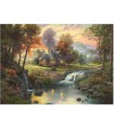 Puzzle da 1000 Pezzi - Thomas Kinkade: Chalet al Crepuscolo