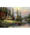 Puzzle da 500 Pezzi - Thomas Kinkade: Chalet tra i Boschi
