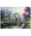 2 Puzzle da 1000 Pezzi - Thomas Kinkade: Maniero Illuminato ed Inverno sul Maniero Illuminato