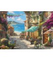 Puzzle da 1000 Pezzi - Thomas Kinkade: Café Sulla Riviera Italiana