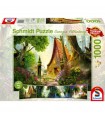 Puzzle da 1000 Pezzi - Georgia Fellenberg: Casa nella Radura