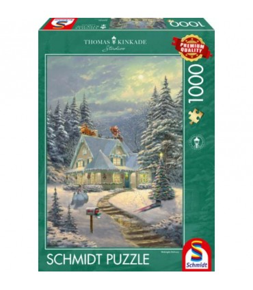 Puzzle da 1000 Pezzi - Thomas Kinkade: La Vigilia di Natale