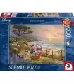 Puzzle da 1000 Pezzi - Thomas Kinkade: Paperino e Paperina un Pomeriggio da Paperi