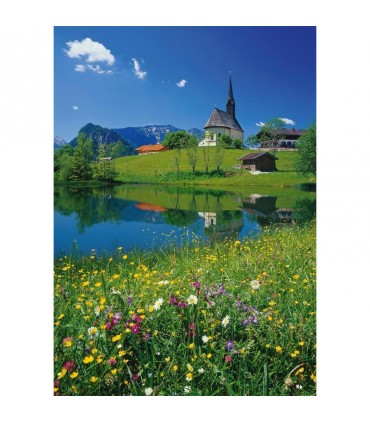 Puzzle da 1000 Pezzi - Inzell, Einsiedlhof e la Chiesa di San Nicola