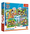 4 Puzzle in 1 - Paw Patrol: Vacanze