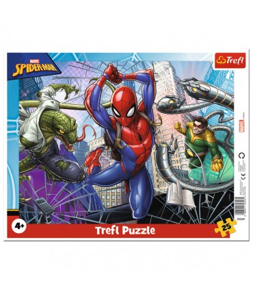 Puzzle da 25 Pezzi con Cornice - Spider-Man: Il Coraggioso Spider-Man