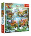 4 Puzzle in 1 - Unique Dinosaurs
