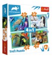 4 Puzzle in 1 - The Mysterious World of Animals