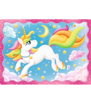 4 Puzzle in 1 - Unicorns and Magic