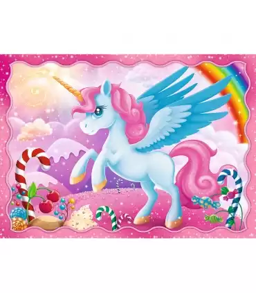 4 Puzzle in 1 - Unicorns and Magic