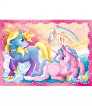 4 Puzzle in 1 - Unicorns and Magic