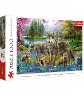 Puzzle da 1000 Pezzi - Famiglia di Lupi