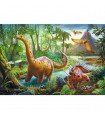 Puzzle da 60 Pezzi - Migrazione dei Dinosauri