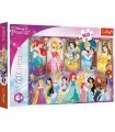 Puzzle da 160 Pezzi - Disney Princess: Ritratti di Principesse