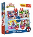 4 Puzzle in 1 - Spidey: Il Team di Spidey