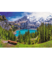 Puzzle da 1500 Pezzi Lago Oeschinen Alpi Svizzera
