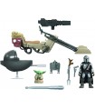Star Wars Mission Fleet Mando con Grogu e Speeder