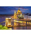 Puzzle da 2000 Pezzi Vista di Budapest al Crepuscolo