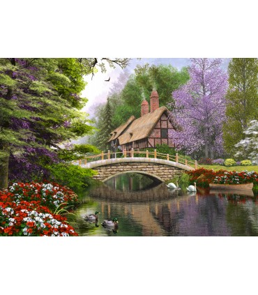 Puzzle da 1000 Pezzi - Cottage sul Fiume