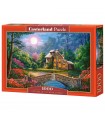 Puzzle da 1000 Pezzi Cottage nel Giardino della Luna