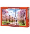 Puzzle da 1000 Pezzi - Passeggiata Romantica a Parigi